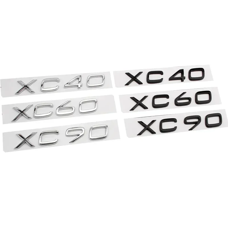 

Car 3D ABS Rear Tail Trunk Letters Alphabet Logo Badge Emblem Decals Styling Sticker For Volvo XC90 XC40 XC60Accessories
