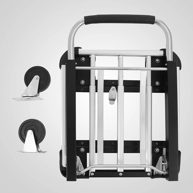 

Multifunctional hand-pulled folding telescopic flatbed truck Portable cargo pulling truck Durable truck