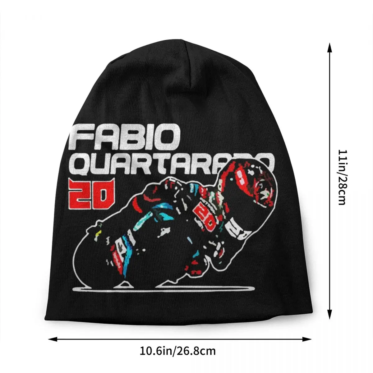 Fabio Quartararo El Diablo Number 20 Skullies Beanies Caps Unisex Fashion Winter Knitting Hat Adult Motorcycle Rider Bonnet Hats