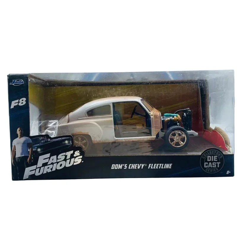 Jada1:24 Fast & Furious 1951 Chevrolet Treasure Bus Vintage Classic car Alloy toy car model Muscle racing model Collection gift