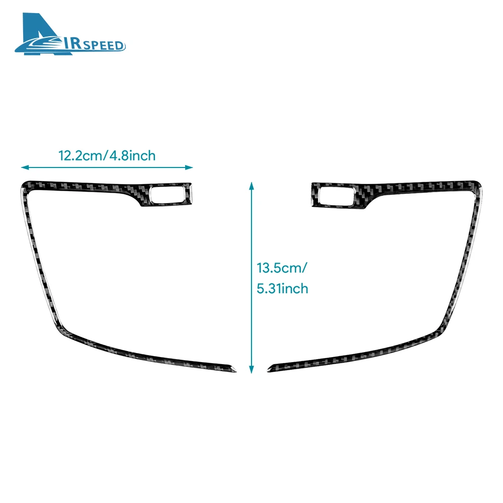 Real Soft Carbon Fiber For Honda Accord 2013 2014 2015 2016 2017 LHD Car Central Air Vent Outlet Frame Interior Trim Accessories