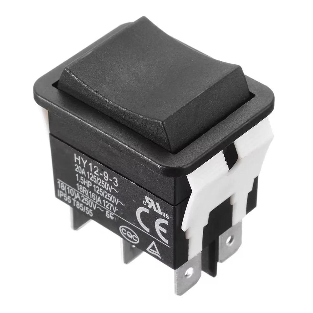 Control Panel Retrofit 3.3*2.66*3.92cm Rocker Switch for Easy Installation Rocker Switch Circuit Breaker 20A 125 250V