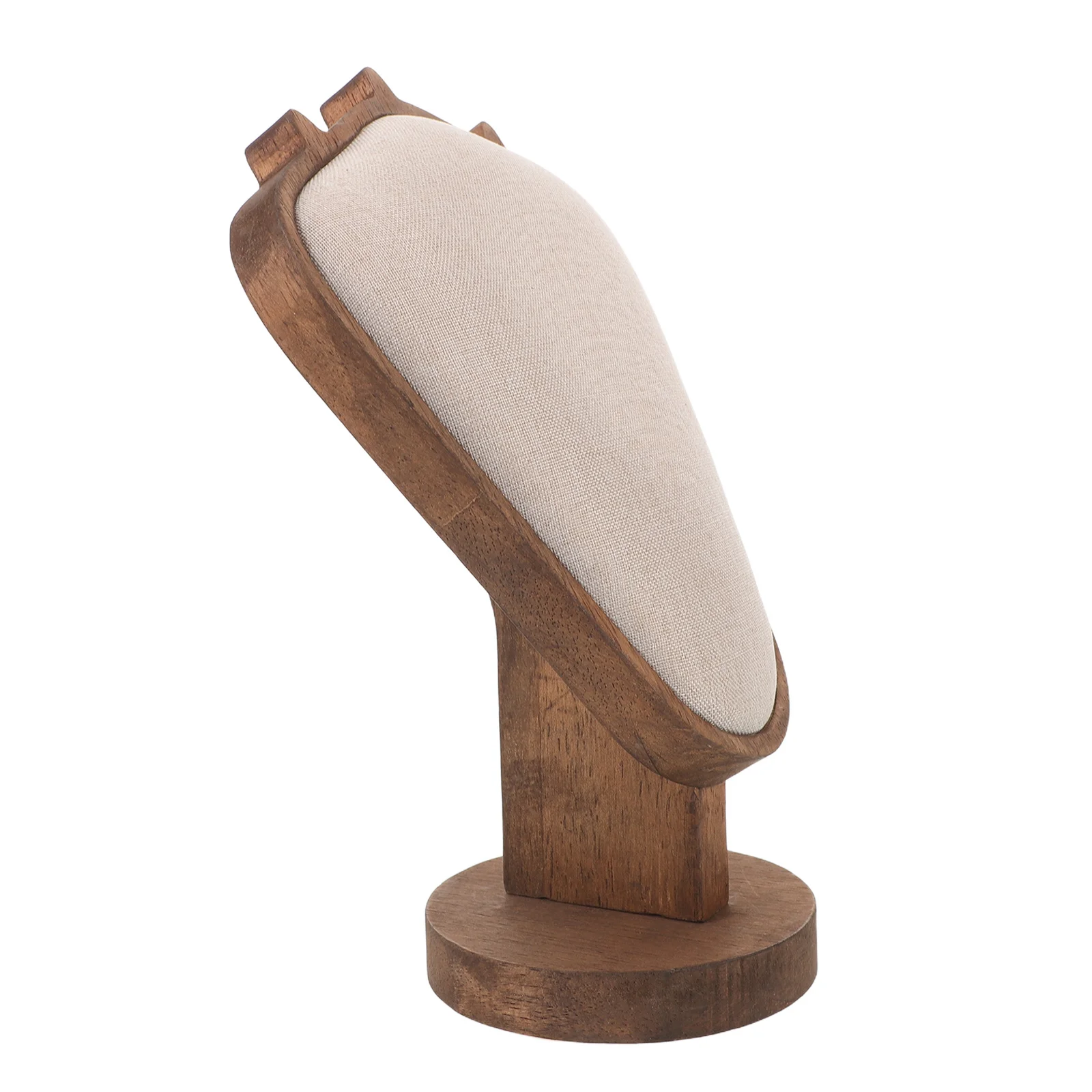 

Wood Necklace Display Stand Solid Walnut Jewelry Bust Holder Organizer Jewelry Display for Vendors Necklace Holder