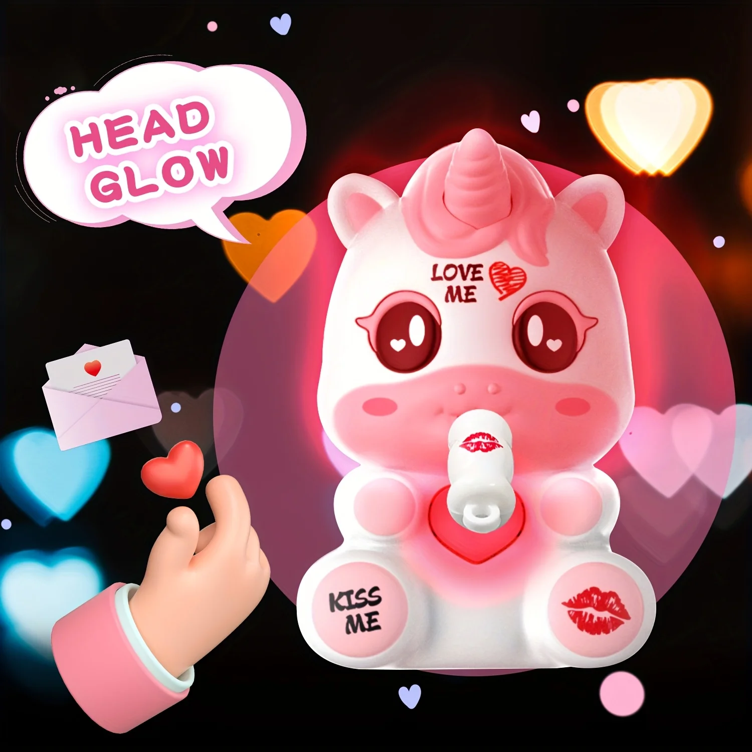 

Игрушка-брелок для записи со светом, звуком, интерактивный подарок на День святого Валентина, интерактивная игрушка в подарок для родителей и детей