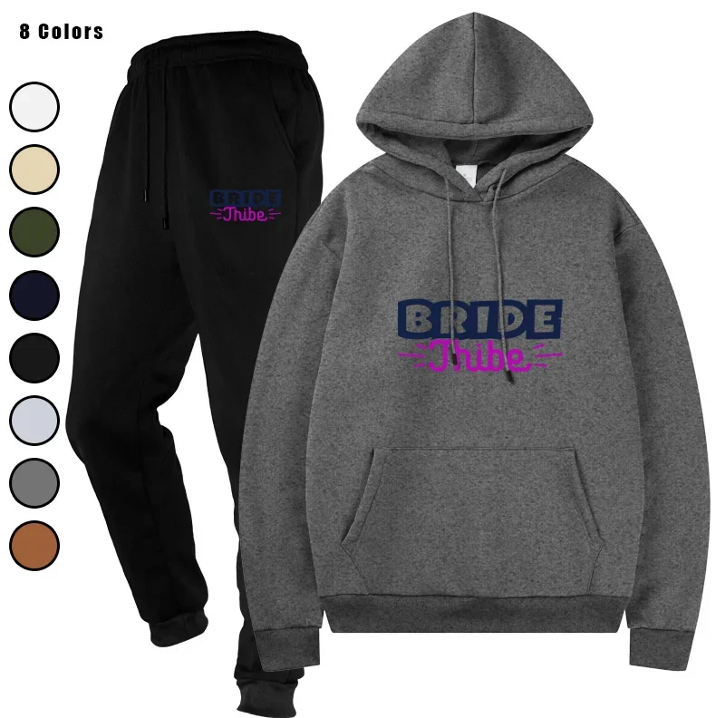 

Men's Two Pieces Sets Hoodies + Pants Sports Suits Tracksuit Running Fashion Casual Sweatshirts Sweatpants Men's Clothing