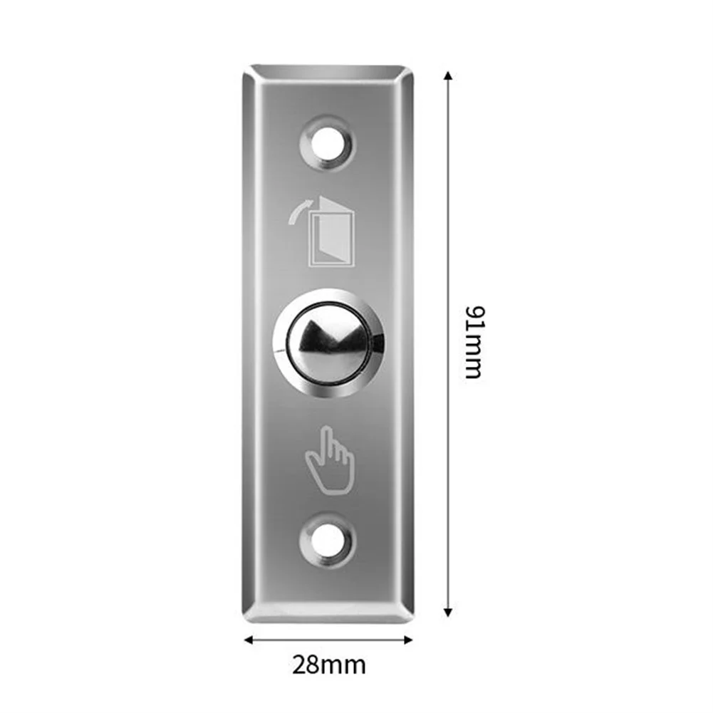 Interview Control System Push Button Switch 86mm Stainless Steel Body with Auto Reset Feature and Industrial Grade Reliability