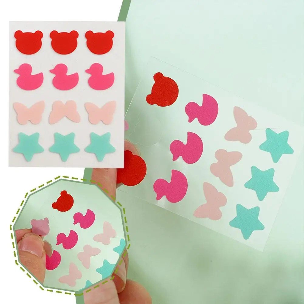 Милая звезда, цветок, невидимый инструмент для удаления акне, инструмент для красоты, консилер, пятна, прыщи, макияж, наклейки для ухода за кожей Женская I5N4