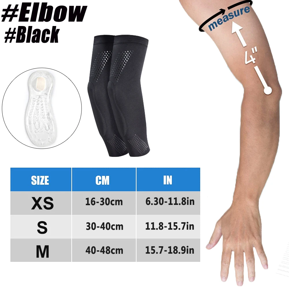 1 Paar Kompressions-Knieschoner oder Ellenbogenschoner mit Silikon-Gel-Pad, Volleyball-Knieschoner für Frauen und Mädchen, Tänzer, Yoga, Pole, Bodentanz – Detail 18