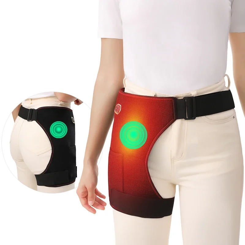 

Electric Heated Hip Wrap - 3-Level Heat & Massage - Muscle Relaxation, Joint Comfort - Body Care for Home/Office/Post-Workout