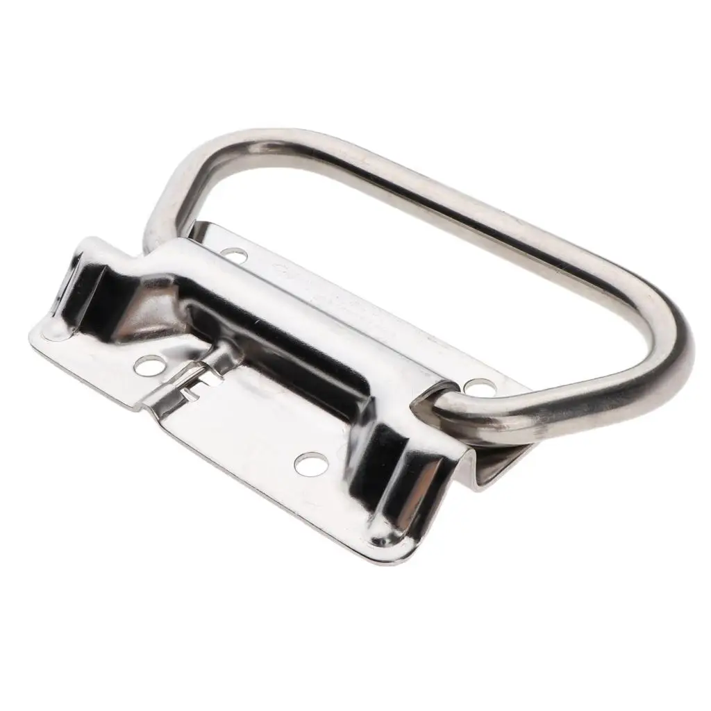 304 Stainless Steel Foldable Pull Ring Handle,Boat Cabinet Lifting Handle