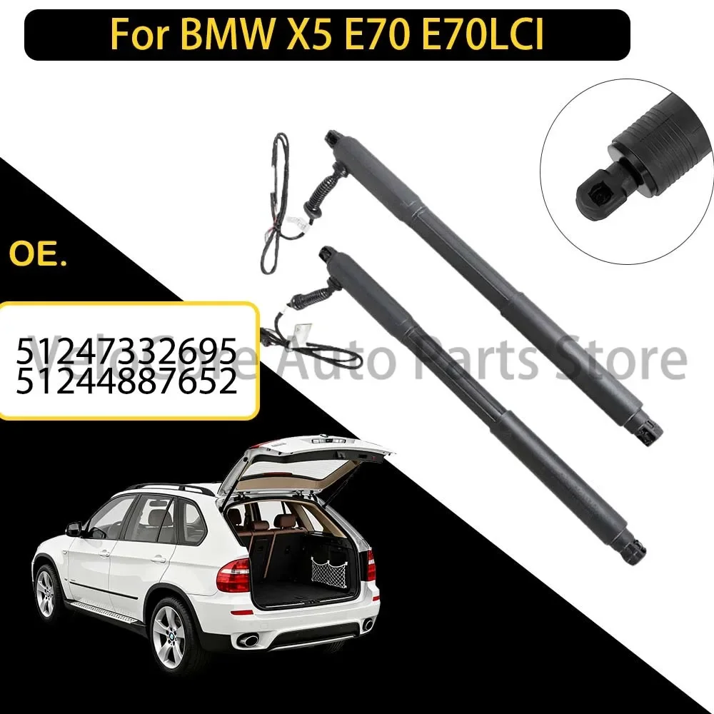 Rear Tailgate Power Struts for BMW X5 E70 Smooth Lift Heavy-Duty Rust-Resistant & Quiet 51247332695 51244887652
