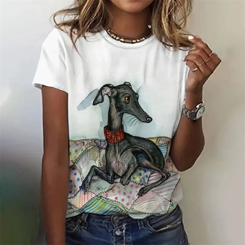 Lustiges Katzenmuster-T-Shirt für Frauen, niedliches Tier, 3D-gedruckte T-Shirts, Sommermode, übergroße T-Shirts, kurze Ärmel, Rundhals-Tops