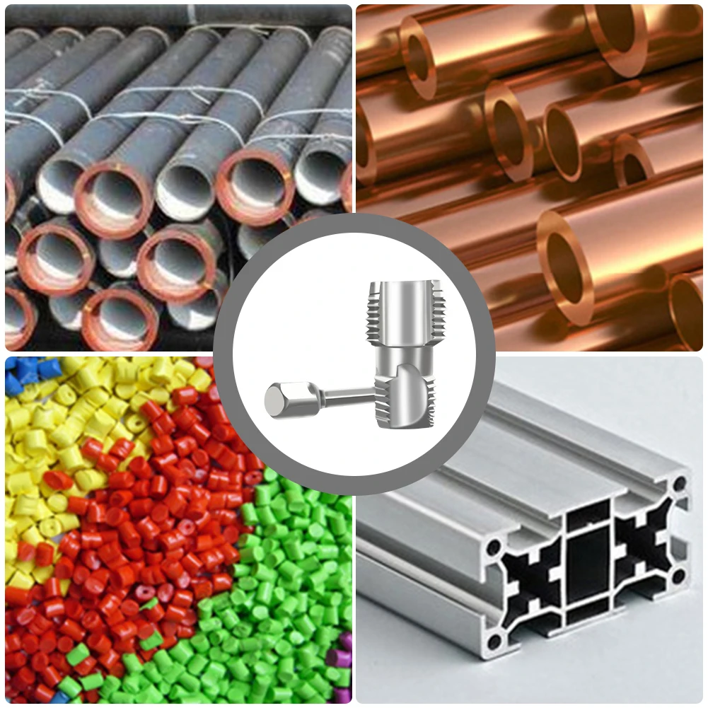 4/6 Points PPR Water Pipe Internal Thread Opener Tapered Pipe Thread Tap Water Pipe Thread Opener PVC Plastic Pipe Tools