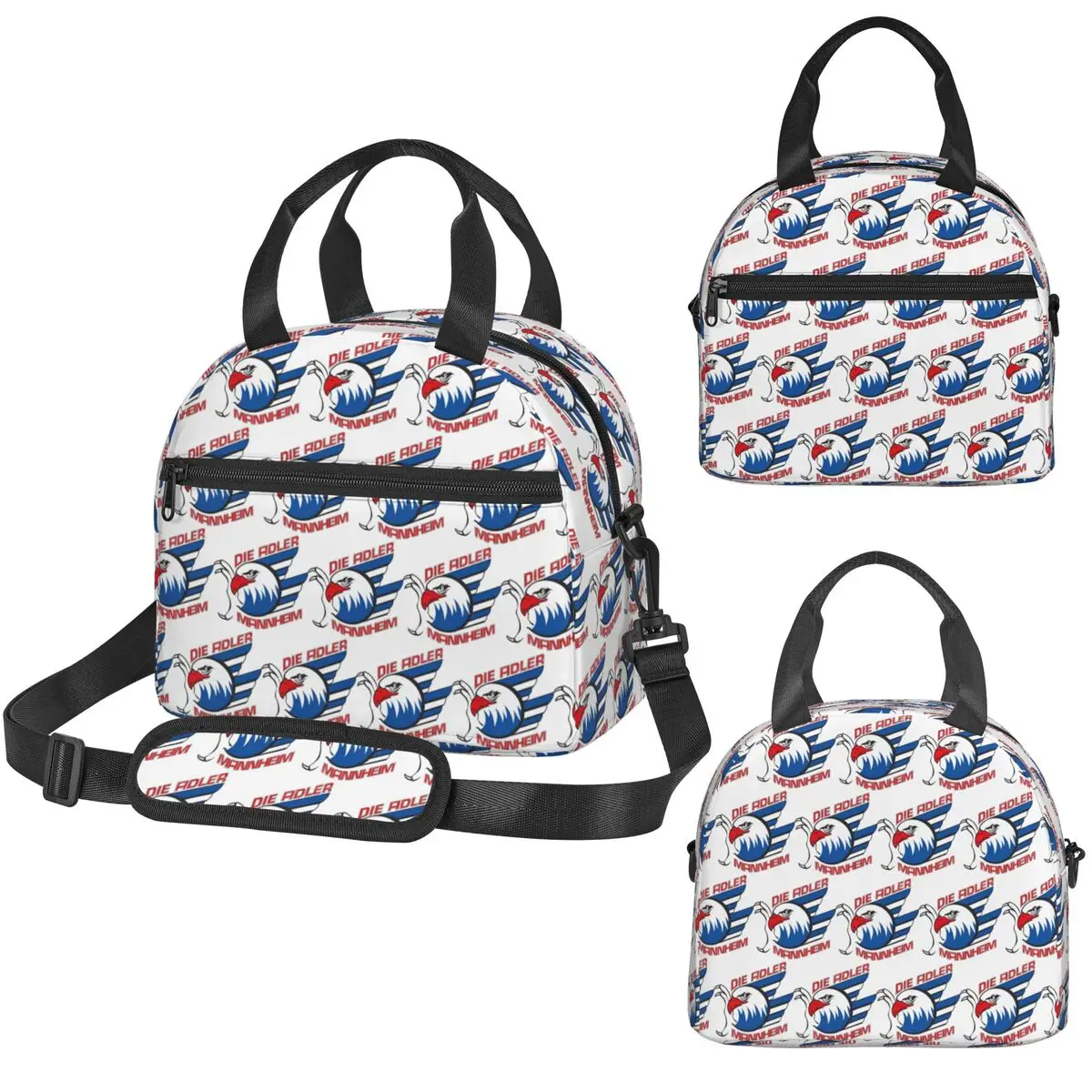 

Термосумка для обедов Adler Mannheim Hockey для детей, школьная термосумка-холодильник, герметичная сумка-тоут для еды