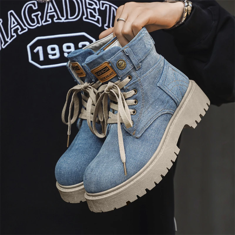 Herenschoenen van denim, hoge - Winter Cloth recensie en prijs