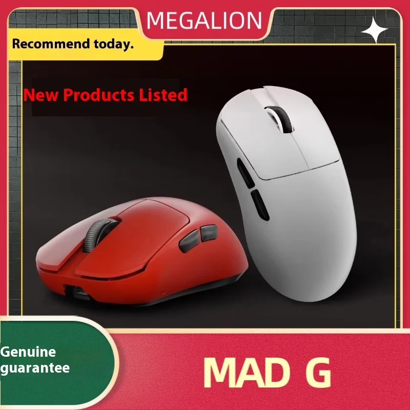 New  MADLIONS MAD G Ultra-lightweight Wireless Mouse PAW3395  Gaming And 0ffice Dual-mode Gaming Mouse Photoelectricity Gift