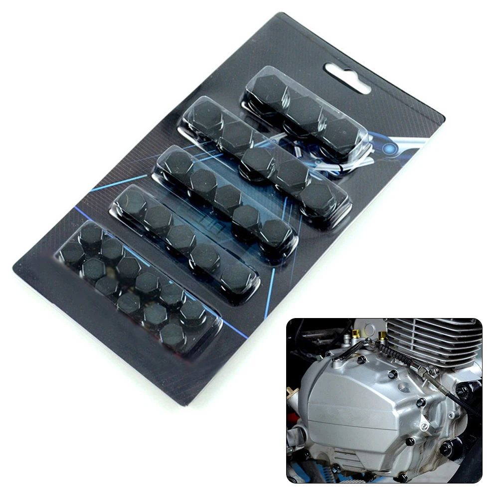Motorcycle Parts Screw Nut Bolt Cap 1.4/1.2/1.0/0.8cm Accessories Motorcycle Screw Cover Plastic Plating Brand New