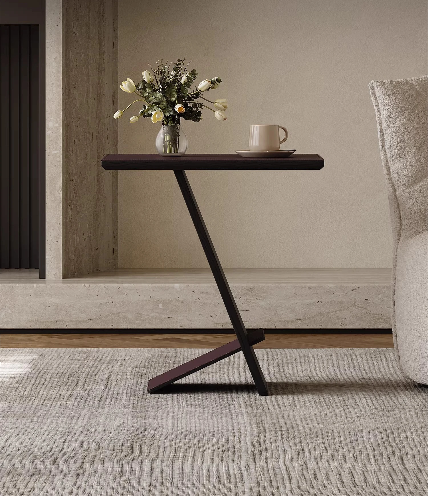 

living room household coffee table solid wood ash wood square small apartment small side table