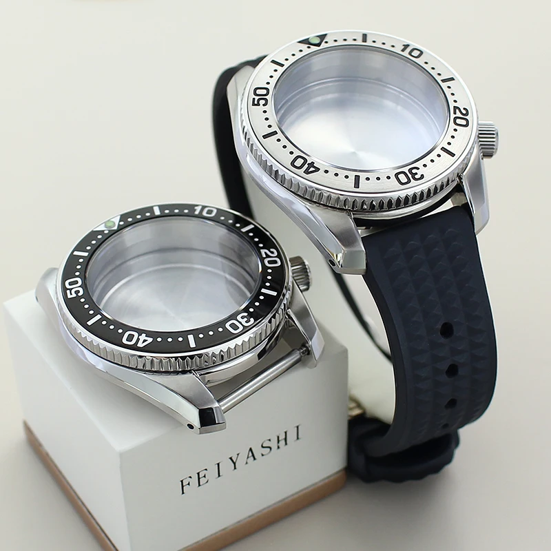 

42mm Steel Dive Watch Case Sapphire Crystal For Seiko NH35 NH36 NH34 NH38 Automatic Movement Solid Back Modified SPB185/SPB187J1