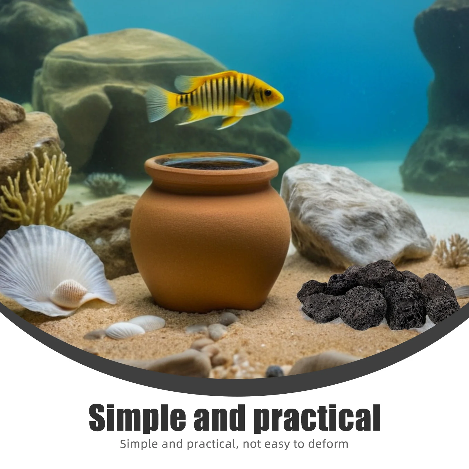 1Pack Volcanic Rocks Small Natural Lava Stones Fish Tank Decoration Potted Plants Aquarium Rocks Succulent Plant Bedding Durable
