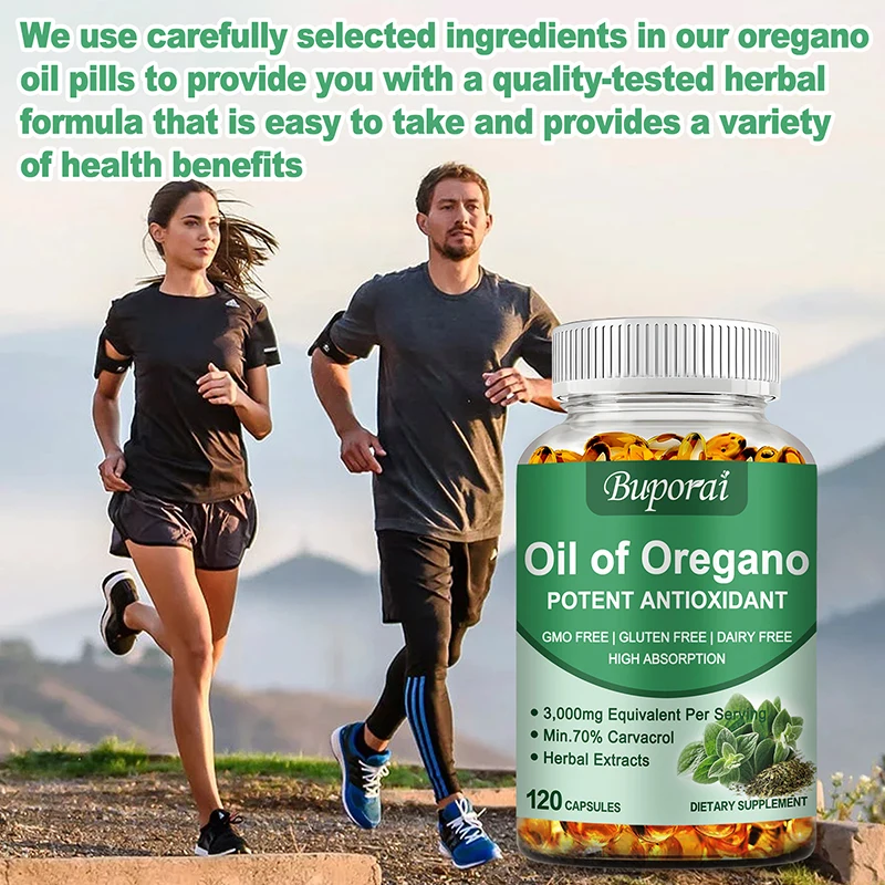 زيت الأوريجانو - تنظيف الأمعاء، مضادات الأكسدة الطبيعية، تحسين المزاج، يدعم صحة الأمعاء والكلى، ويعزز المناعة، وغير المعاوضة #6