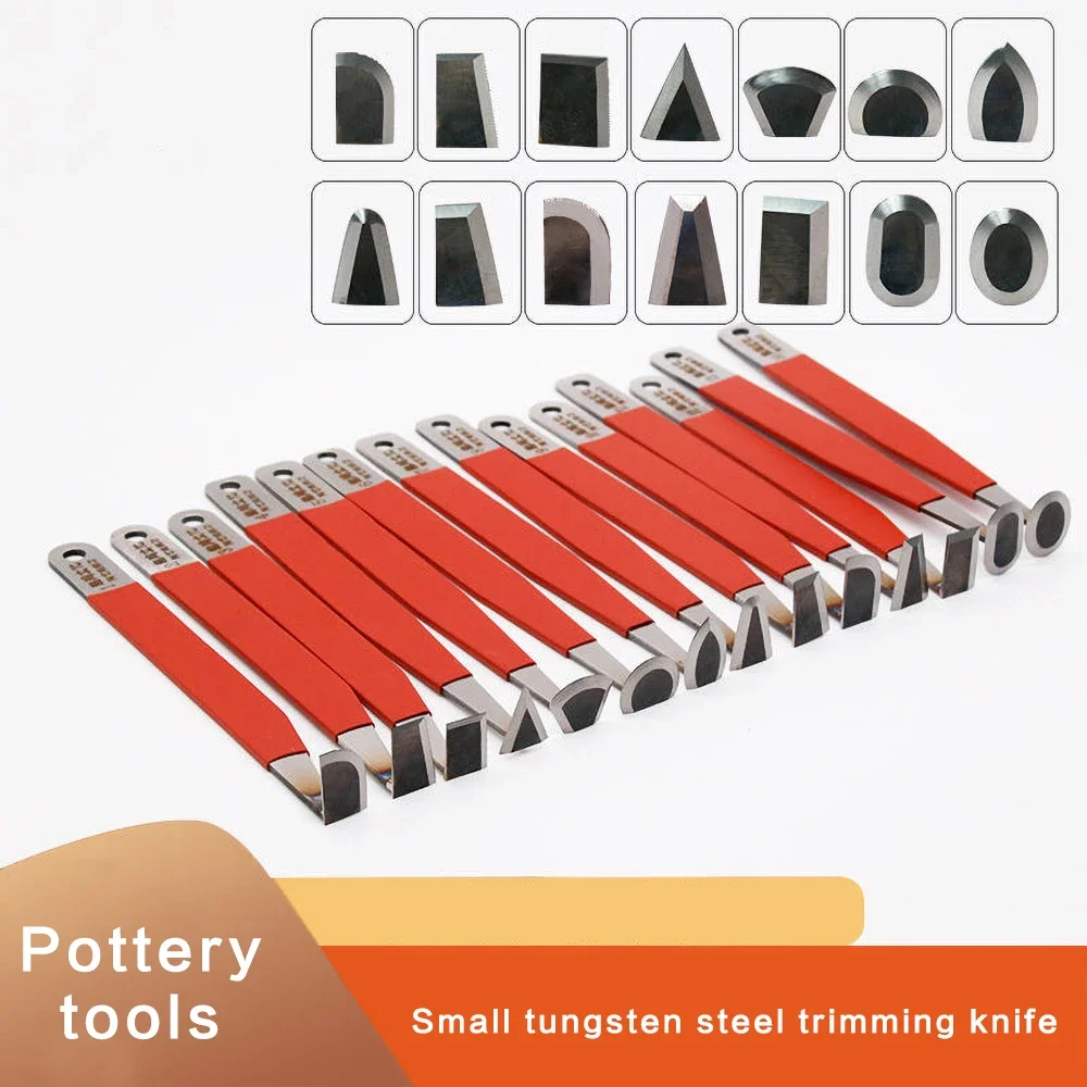 Tungsten steel knife sharp blank knife Wear-resistant super-hard alloy blank trimming knife trimming ceramic tools Small size