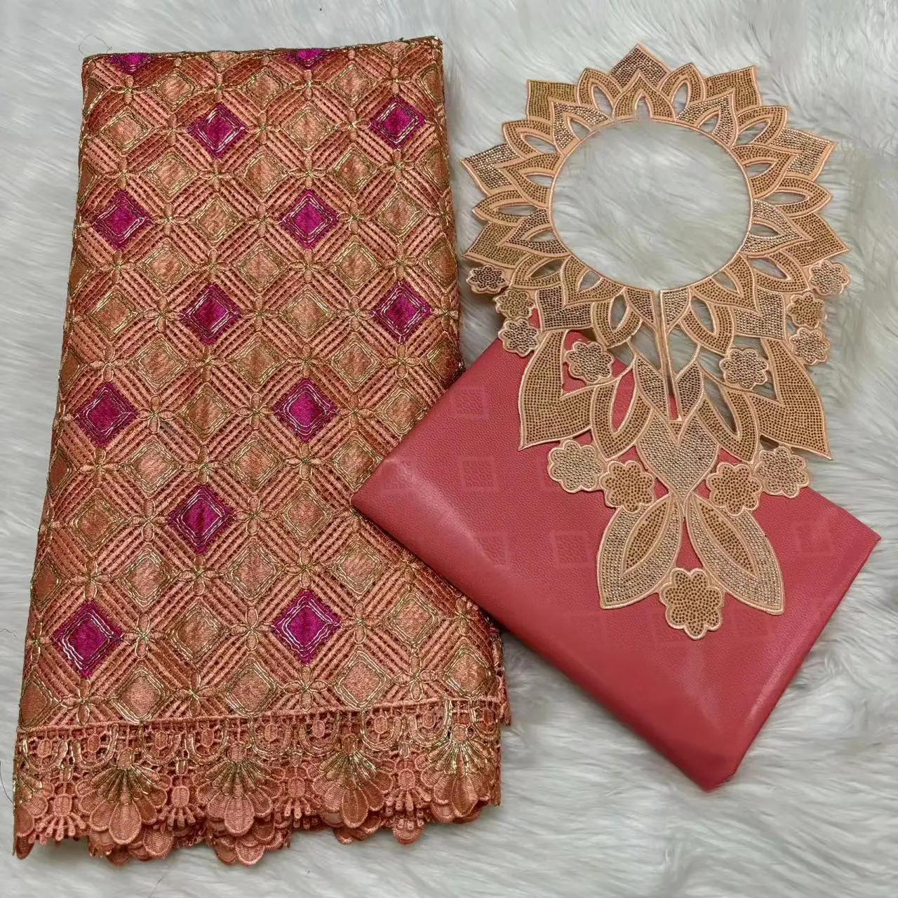 

2,5 ярда ткани Базин Рише + 2,5 ярда ткани Гипюр, Австрийская ткань, Жаккард, Африканская ткань Гвинейский брокат, 100% хлопок, Шадда, Дашики