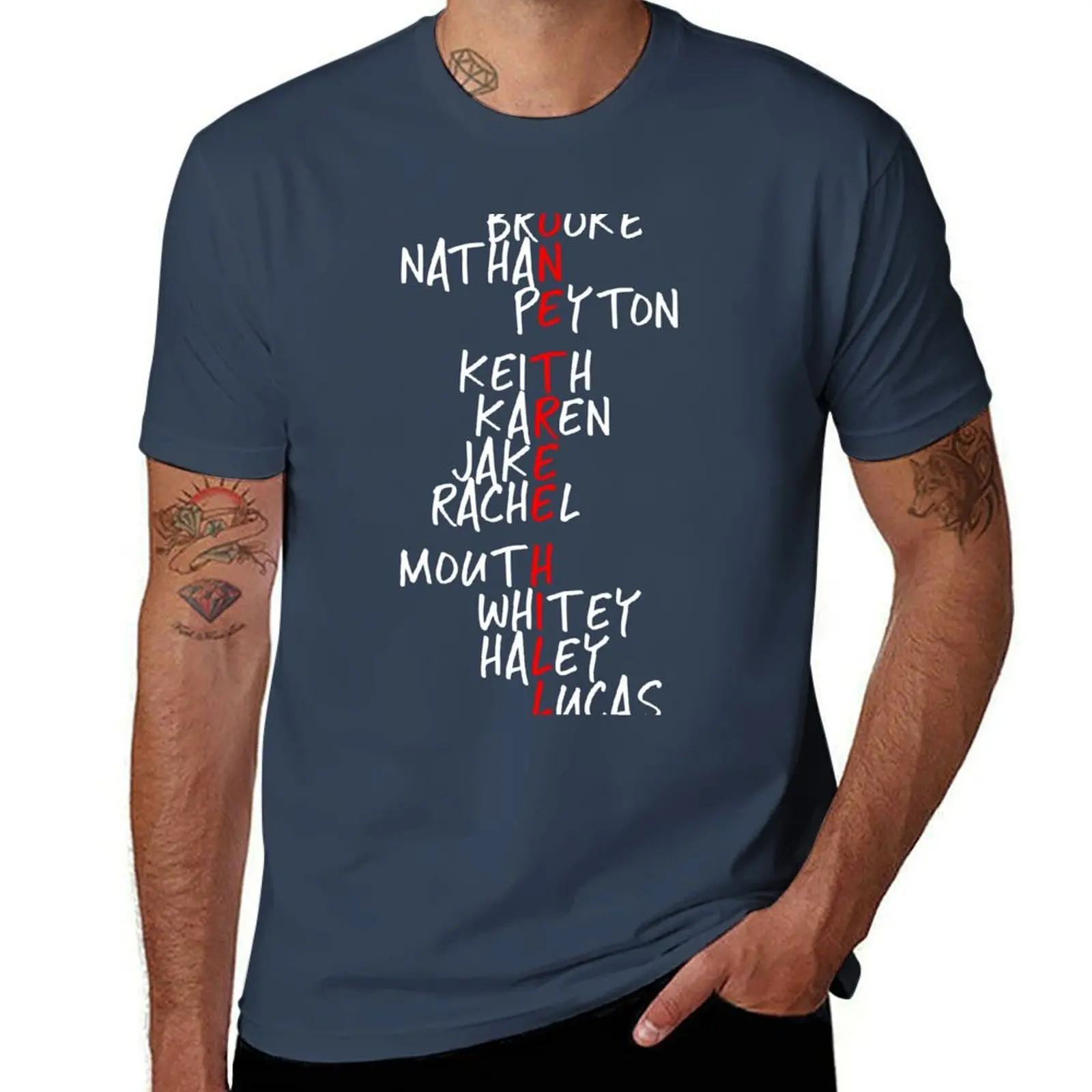 

2025 new model One Tree Hill names white T-Shirt quick-drying Aesthetic clothing kawaii clothes Men's cotton t-shirt