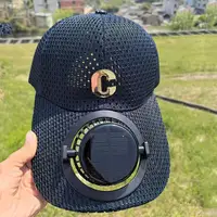 Gorra de protección solar de malla transpirable, sombrero de malla transpirable con carga Solar, sombreros de pesca al aire libre, gorra de camionero Snapback