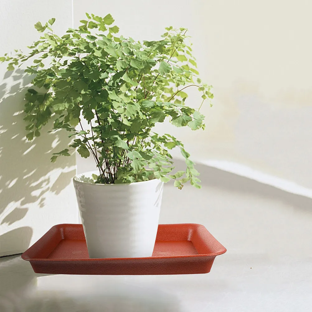

10Pcs Rectangular Plant Pot Saucer Plastic Water Catching Drip Tray for Indoor Outdoor Plants Bonsai Succulents Window Sill