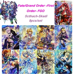 ACG 9 sztuk/zestaw los/wielkie zamówienie-pierwsze zamówienie-FGO kolekcja Anime karton gra karciana DIY Scthach-Skadi Flash card prezent świąteczny