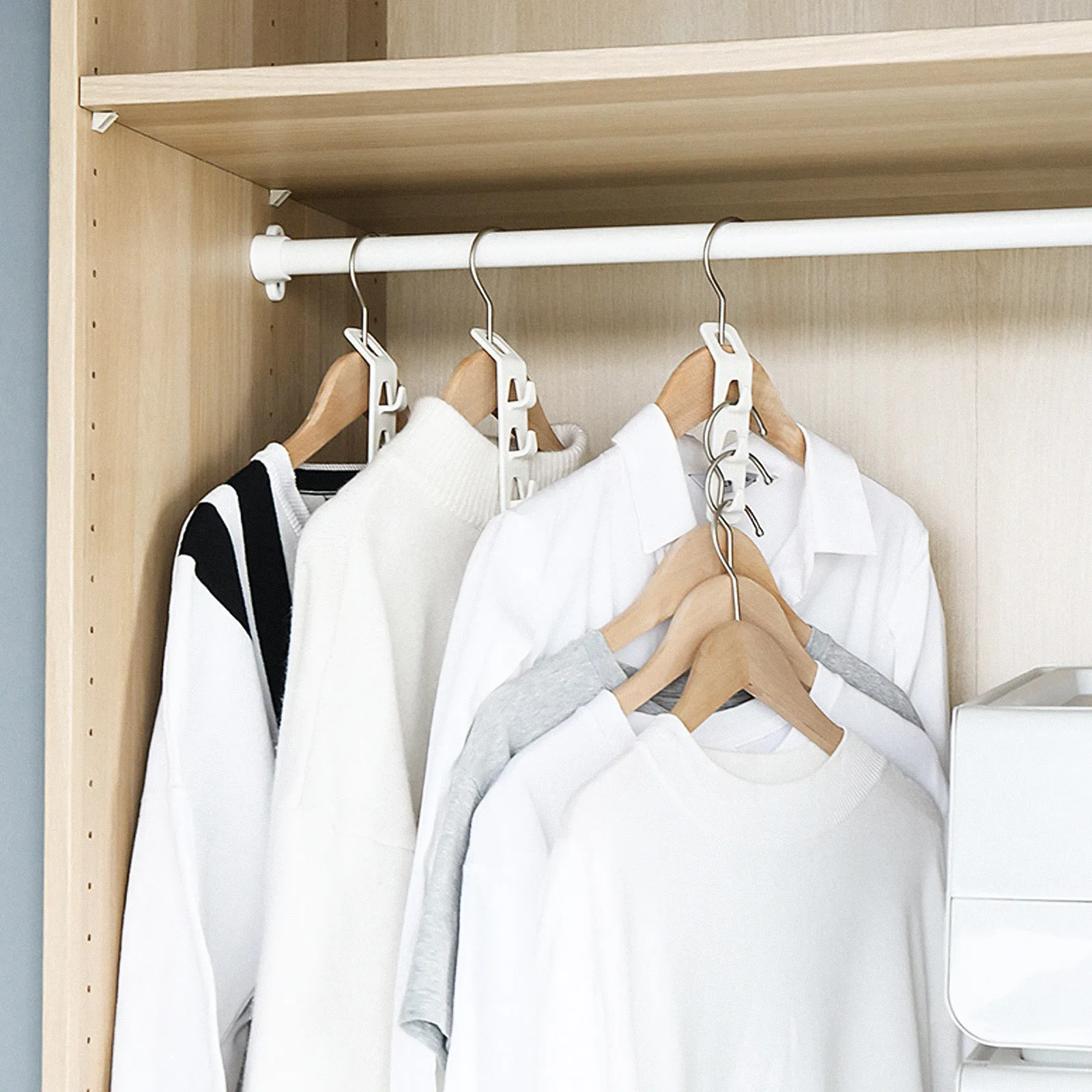 Cascading Connection Hooks Clothing Hanger Extending Clip Compact Lightweight Home Supplies Closet Hanger Hooks Space