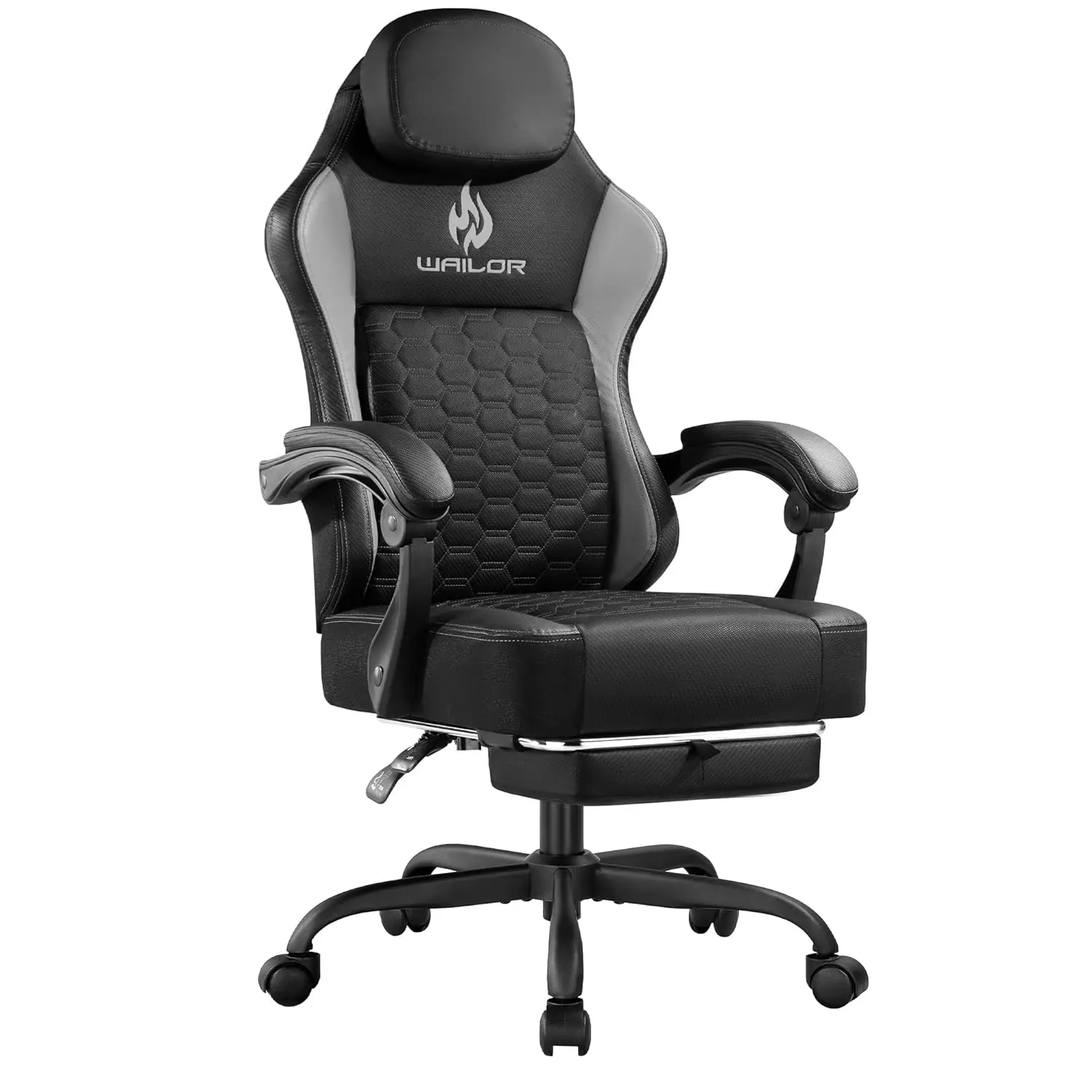 

Gaming Chair with Pocket Spring Cushion, Video Game Computer Chair with Footrest for Adults, High Back Gamer, Customized