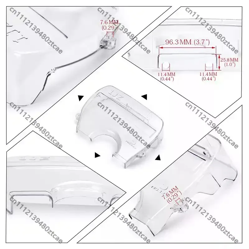 Auto Engine Mod Accessories Clear Timing Belt Pulley Guard Cover Transparent Pulley Gear Protective Shell Replacement Parts