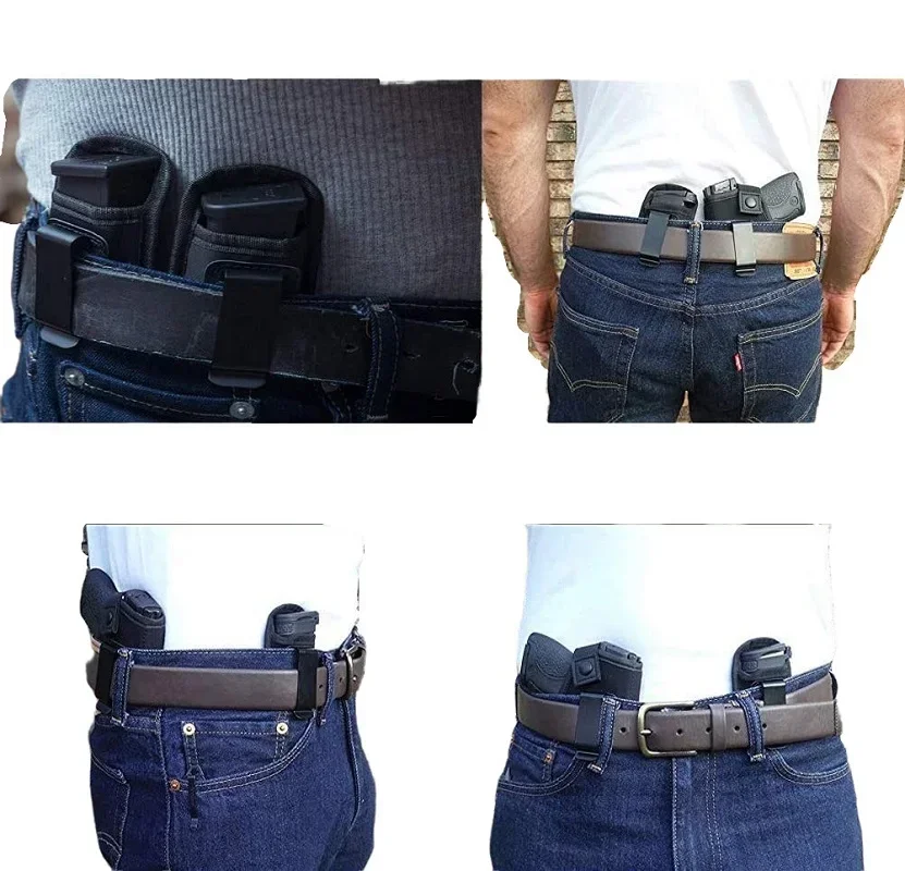 Tactical Nylon Magazine Pouch Holster Pistol 9mm Concealed Carry Mag Case with Clip Glock 19 21 Handgun Mag Pouch