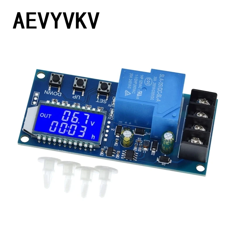 6-60V 30A Lead-acid Solar Battery Charge Controller Protection Board Charger Time Switch 12V 24V 36V 48V Battery Bapacity