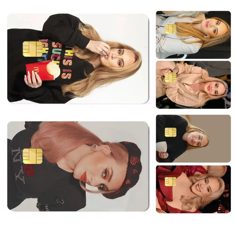 Superstar-r Adele Credit Card HD Stickers Easy to replace, change card style anytime as you like