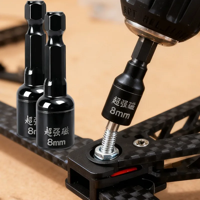Magnetic Hexagon Nut Driver Drill Bit Wrench Electric Drill Screws Fixed Mounting Sleeve Electric Impact Bolt Handle Accessory