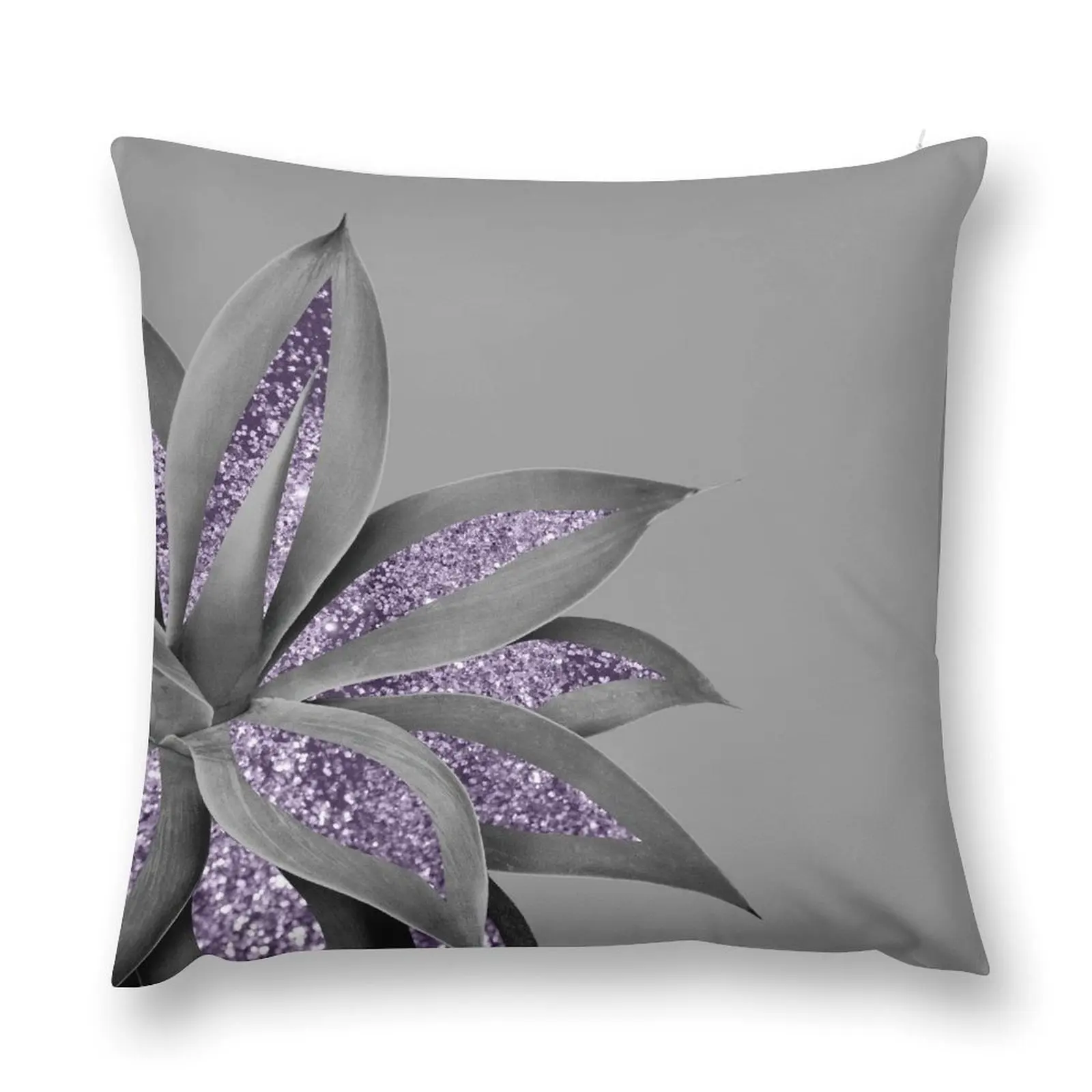 Agave Finesse Glitter Glam #4 (Faux Glitter) #tropical #decor #art Throw Pillow christmas supplies Sofa Decorative Covers pillow