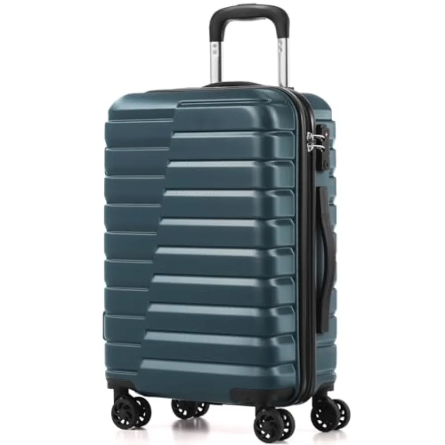Carry On Luggage Airline Approved with Wheels Hard Shell Suitcase Spinner TSA Lock Telescopic Handle 20-inch