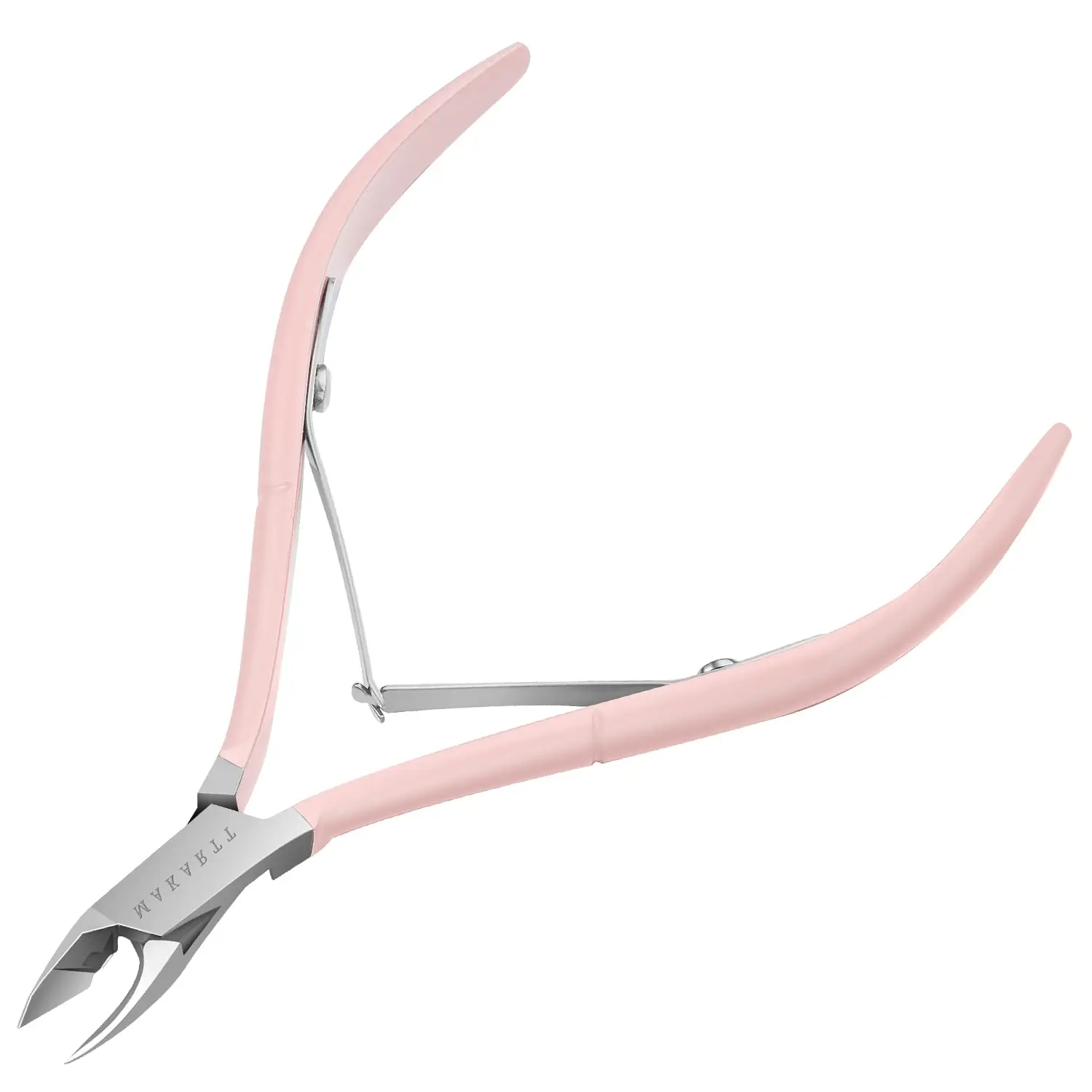 Makartt Cuticle Nippers, Pink Cuticle Trimmer Extremely Sharp Full Jaw Cuticle Cutter Nail Care for Manicure Home Salon Use