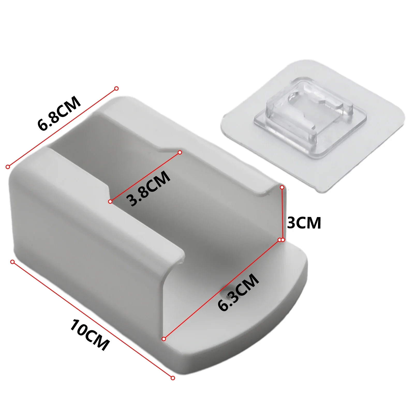 White Air Conditioner Remote Control Mobile Phone Plug Holder Wall Mounted Box Storage For Air Conditioner TV Storage Holders