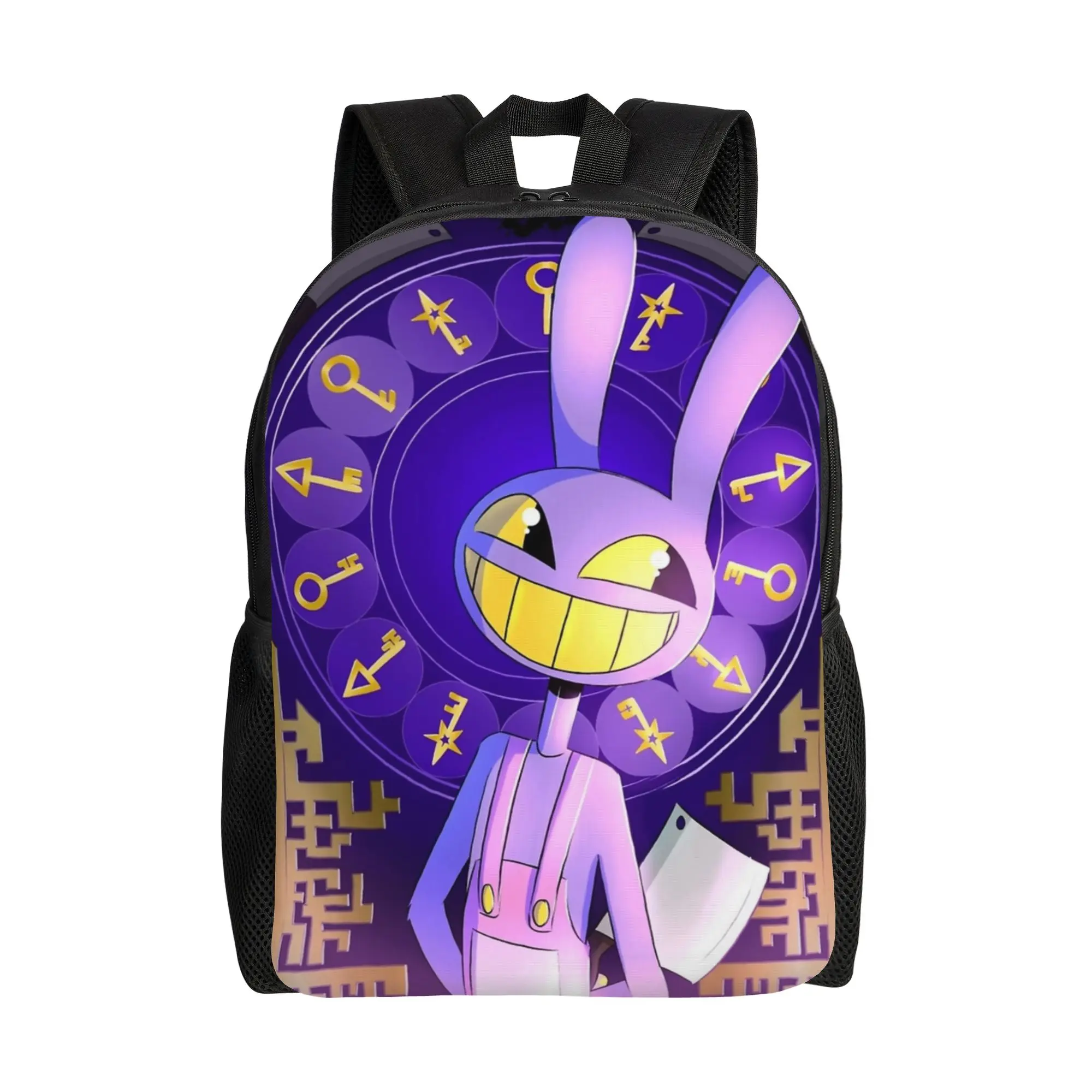 Jax Cartoon Digitals Circus Casual Backpack Sports Student  Daypack for Men Women Laptop Computer Canvas Bags