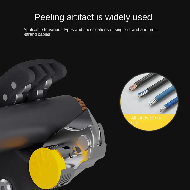 FS-D6 Wire And Cable Dialing Stripper Stripper Manual Electrician Rotary Stripper Artifact Hand Tool Easy Install