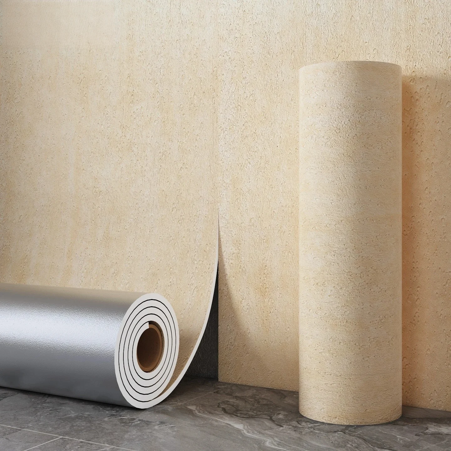 Imitation Stone Texture Vinyl Self Adhesive Wallpaper Waterproof Removable Wall Sticker for Kitchen Bathroom Home Wall Decor