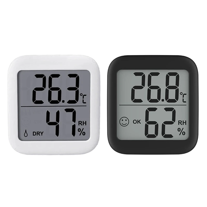 Digital Thermometer Hygrometer with LCD Display Electronic Humidity Sensor Temperature Meter-Gauge with Magnet & Drop Shipping