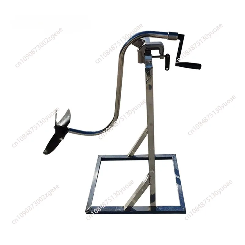 Hand-operated Outboard Motor Hand Crank Propeller Slient and Energy-saving Trolling Boat Engine