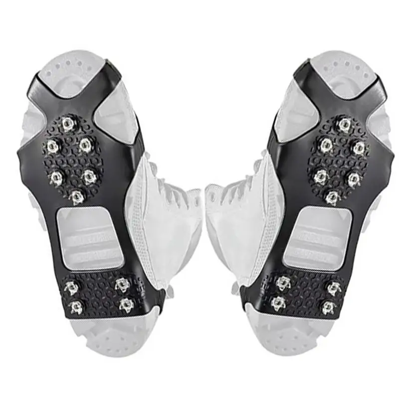 

10 Teeth Ice Gripper Spike Shoes Winter Outdoor Hiking Mountain Climbing Ice Snow Crampons Anti-slip Shoe Covers Snow Shoes Grip