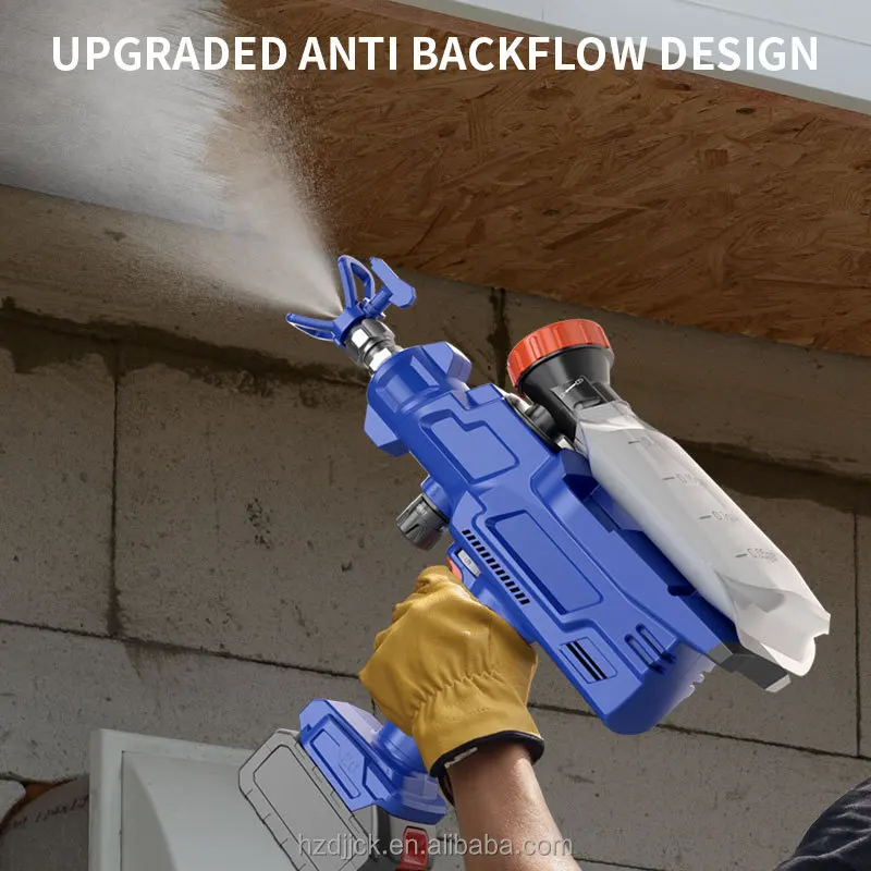 Batteria al litio Macchina a spruzzo airless ad alta tensione Pistola a spruzzo Rivestimento di vernice Macchina a spruzzo di vernice in lattice Pistola a spruzzo portatile