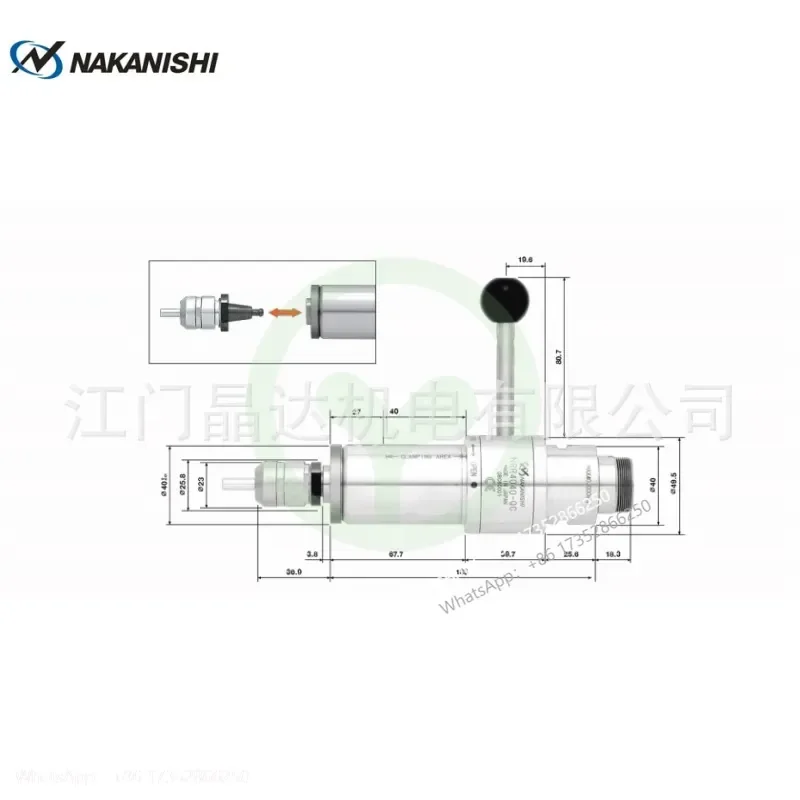 High Speed Spindle NR4040-AQC Pneumatic Automatic Tool Changer PCB Milling Pneumatic Spindle
